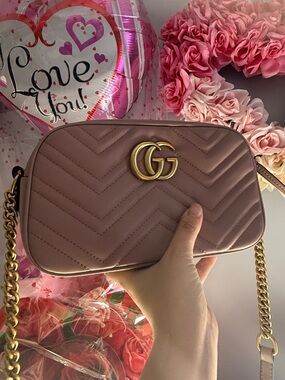 🌸 Gucci Mauve Matelassé GG Marmont 🌸